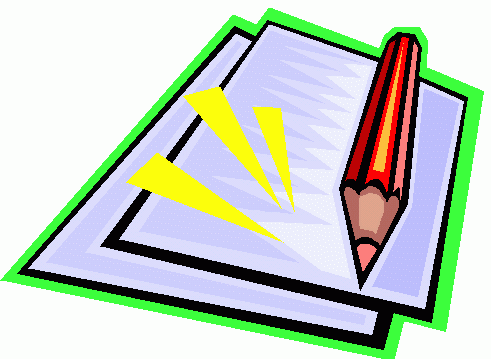 Pencil and paper clipart » Clipart Station.