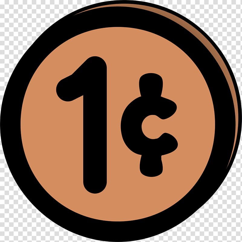 United States Penny Coin , 1 Cent transparent background PNG.
