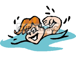 Clipart People Swimming.
