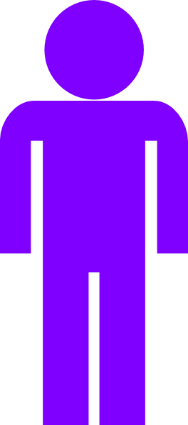 Purple Man Symbol Clip Art at Clker.com.