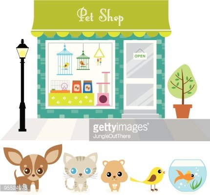 Pet Shop Clipart Image.