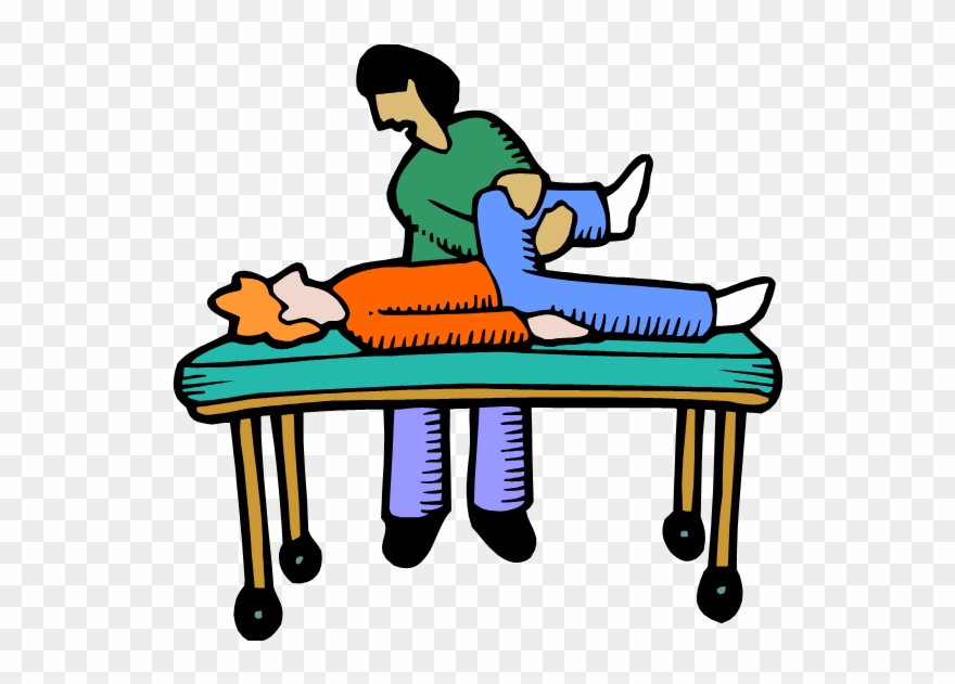 Phyiscal Therapist Working With A Patient.