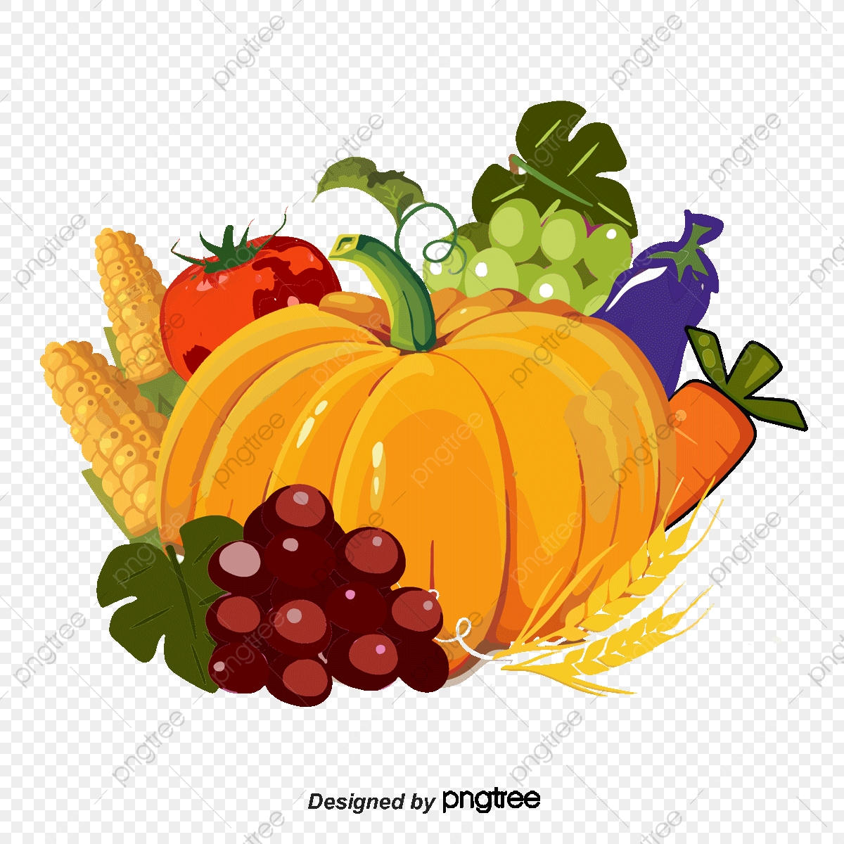 Harvest Fruits And Vegetables Food, Vegetables Clipart, Food Clipart.