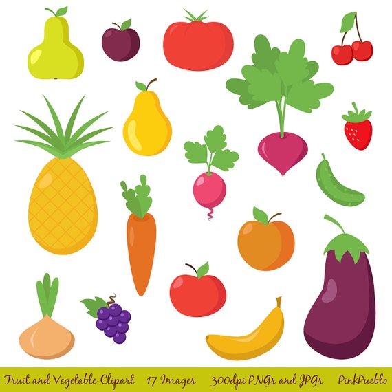 Fruit and Vegetable Clipart Clip Art, Fruit Clipart Clip Art.