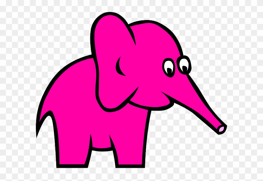 Pink Elephant Sticker Pack Messages Sticker.