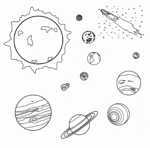 Common Worksheets » Printable Planets.