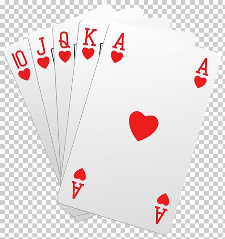 Game Poker Playing card Ace of hearts , Pink playing cards.