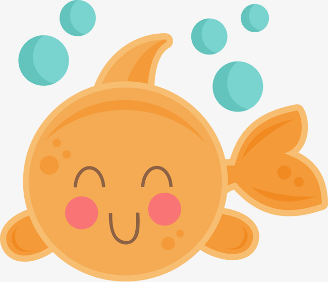 Download Free png Cute Orange Fish, Orange Clipart, Fish.