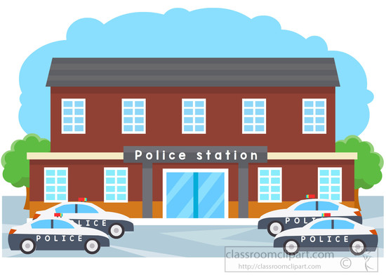 418 Police Station free clipart.