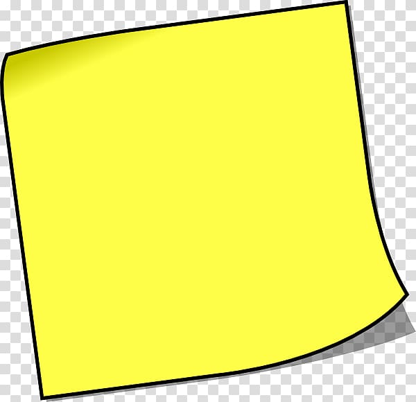 Sticky notes transparent background PNG clipart.