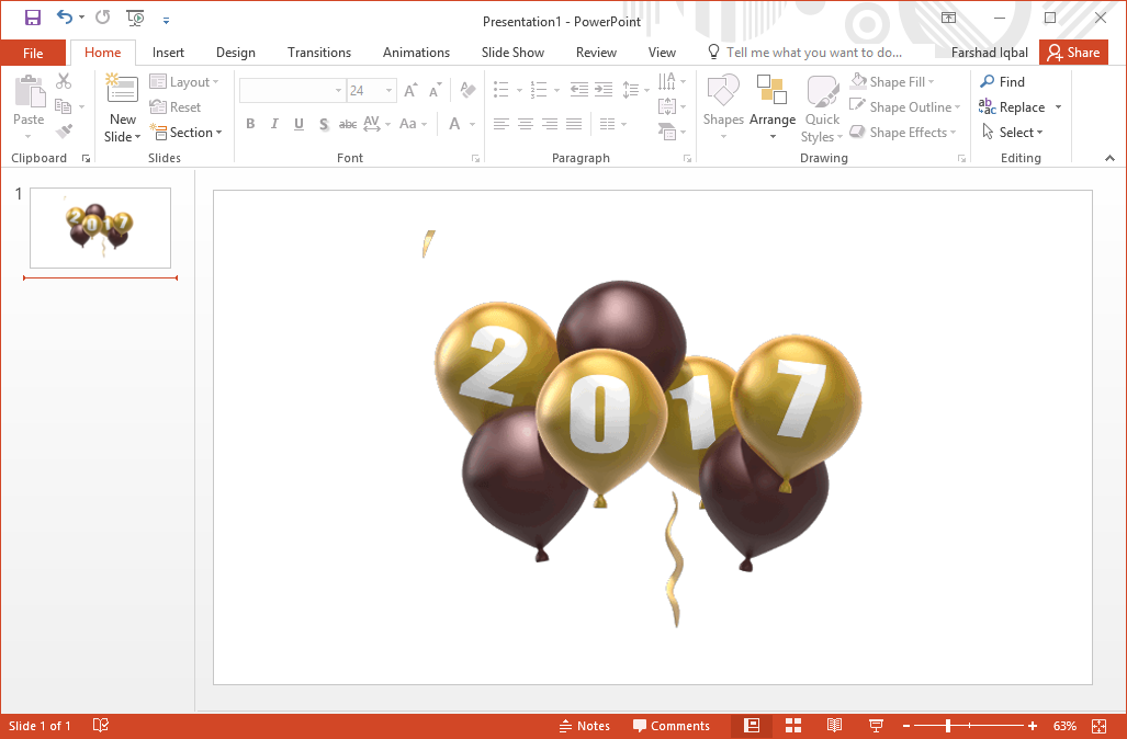 Best 2017 New Year Clipart For PowerPoint.