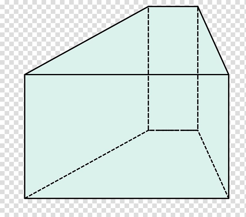 Prism Base Geometry 四角柱 Trapezoid, Plane transparent.