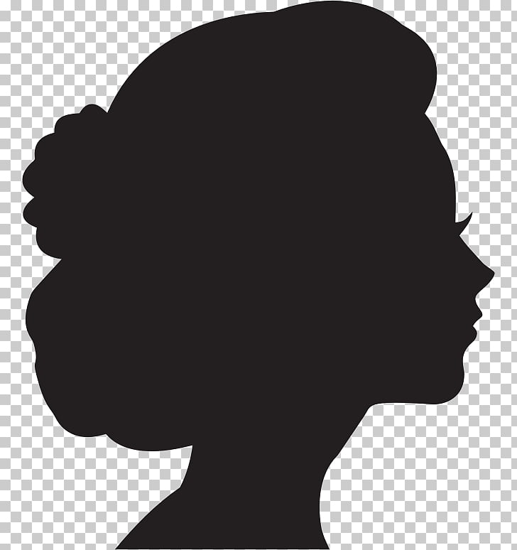 Woman Silhouette Female , side profile PNG clipart.