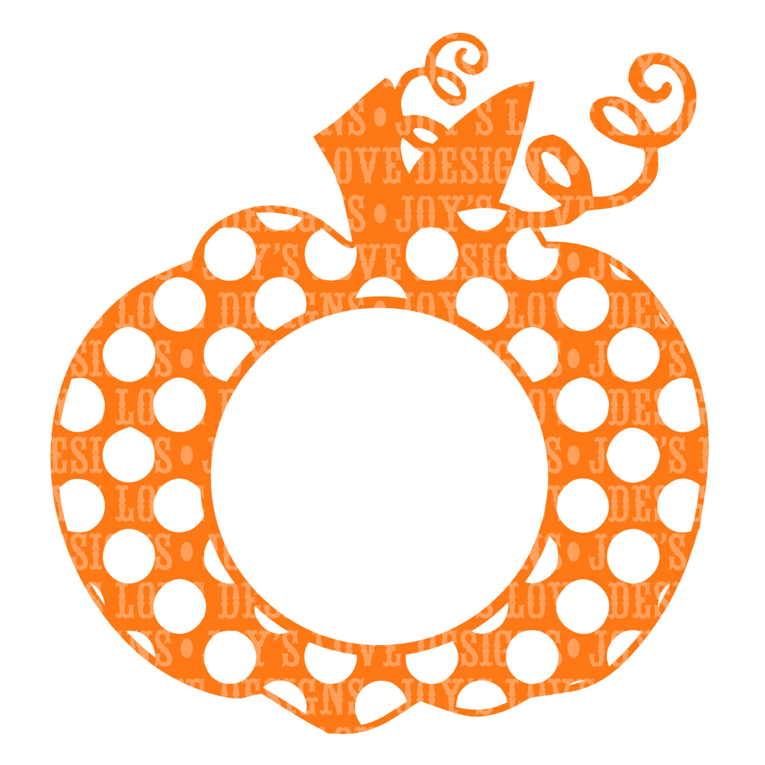 Items Similar To Polka Dot Pumpkin Monogram Svg Dxf F - vrogue.co