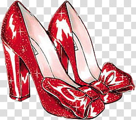 Red Shoes, pair of red pumps transparent background PNG.