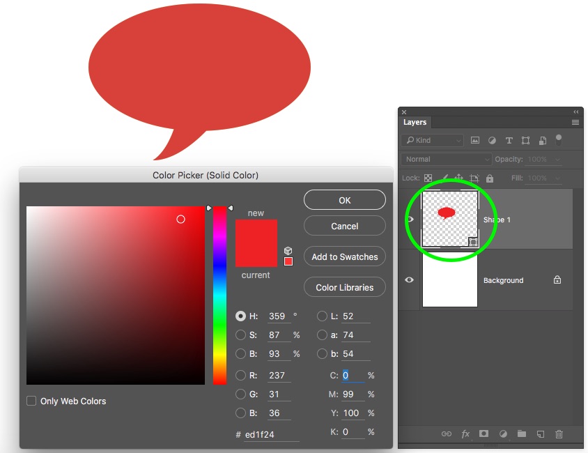 How To Make Speech Bubbles Using The Custom Shape Tool In.