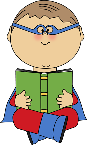 Super Reader Clipart.