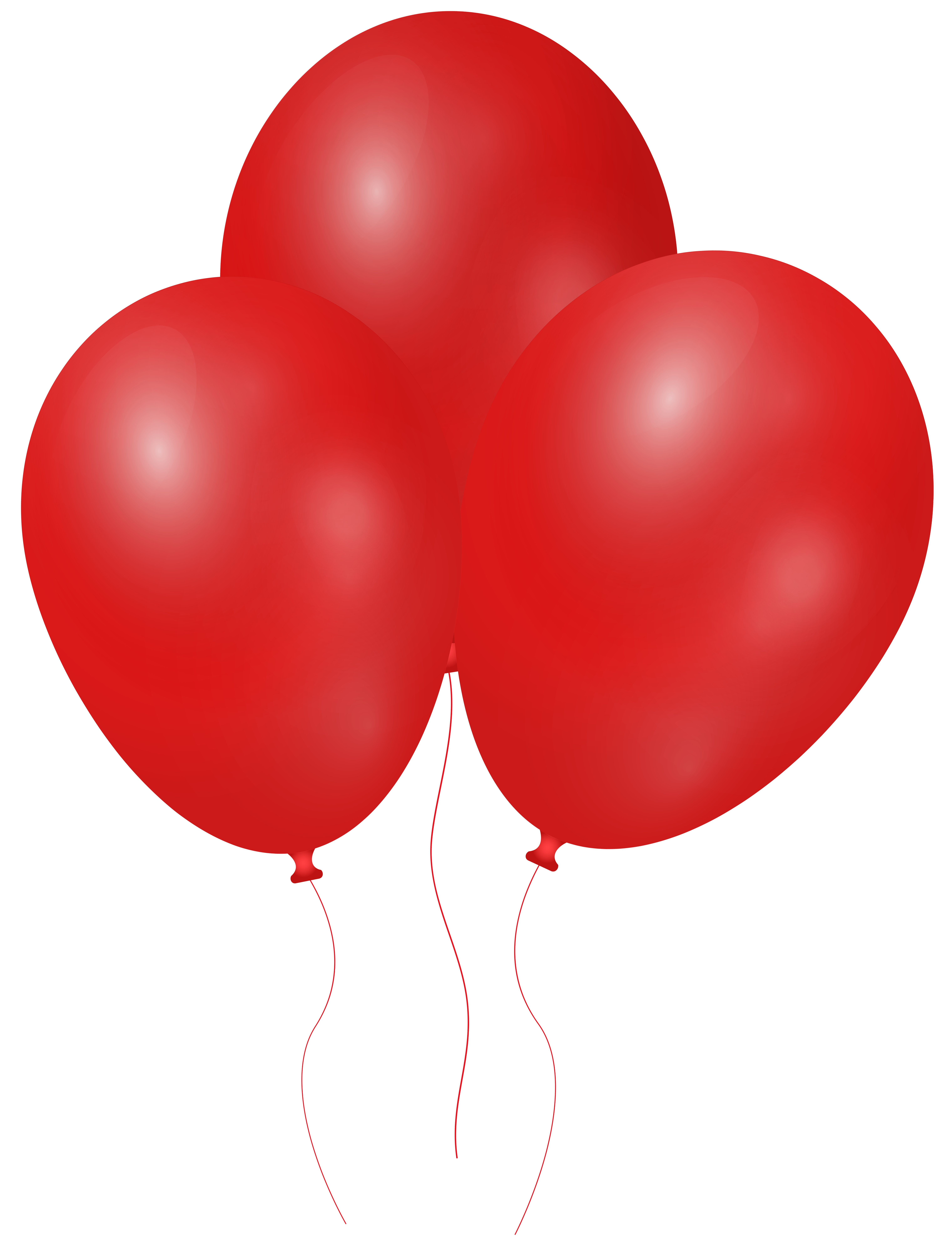 Red Balloons PNG Clipart.