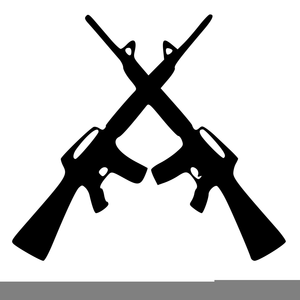 Crossing Rifles Clipart.