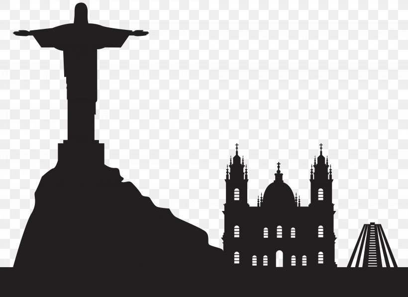 Rio De Janeiro Silhouette Icon Clip Art, PNG, 8000x5833px.