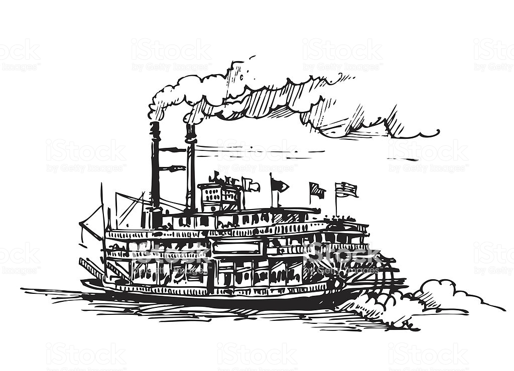 Best Riverboat Illustrations, Royalty.