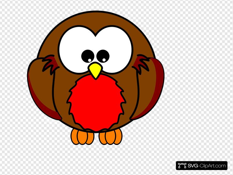 Robin Looking Down Cartoon Clip art, Icon and SVG.