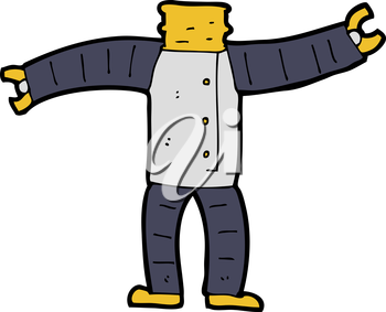 Royalty Free Clipart Image of a Robot Body #729226.
