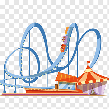 Roller coaster cutout PNG & clipart images.