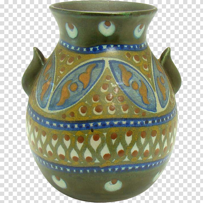 Vase Van Briggle Pottery Ceramic Roseville, vase transparent.