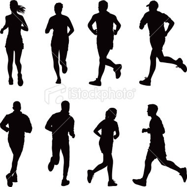 Clipart runners silhouette 1 » Clipart Station.