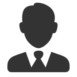 Man in shirt and tie for sales rep logo.