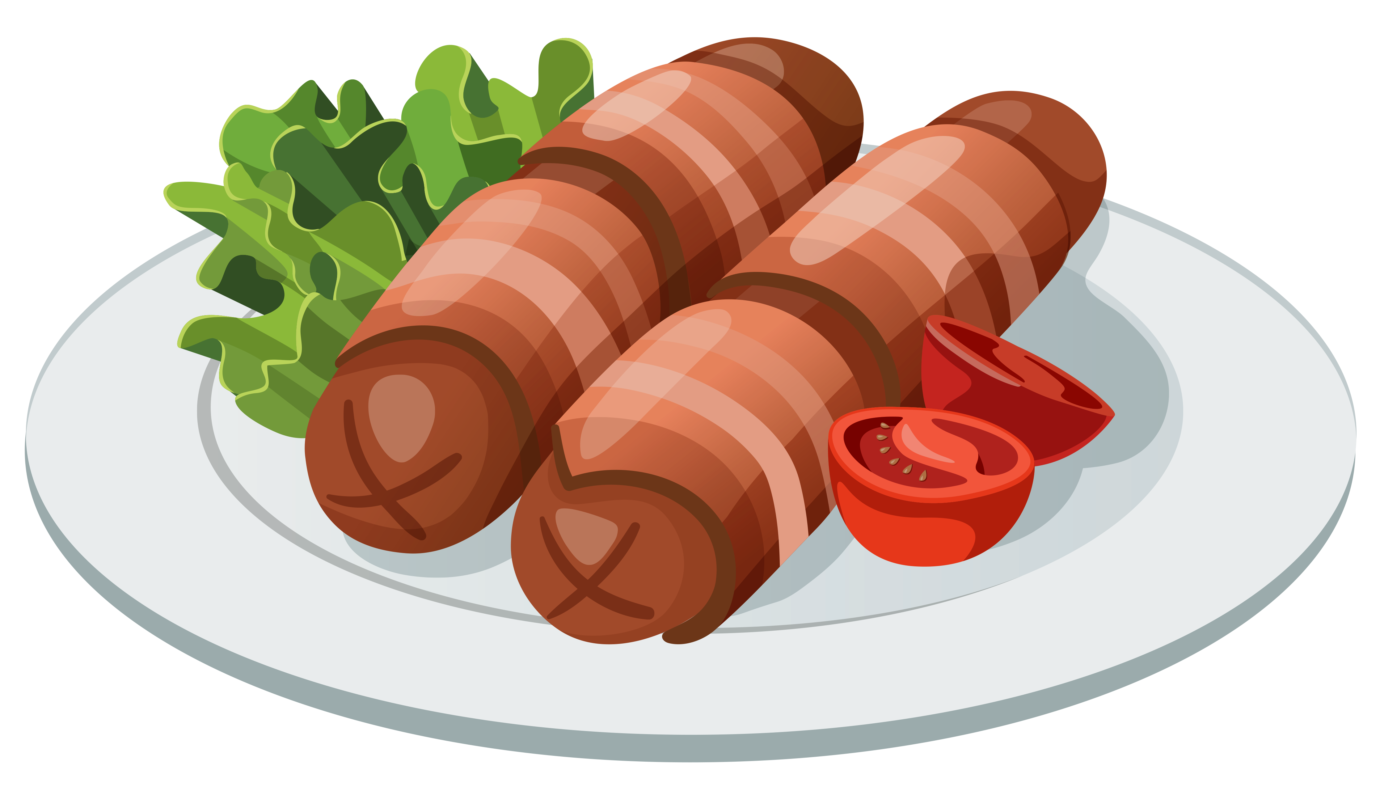 Grilled Sausage Clipart.