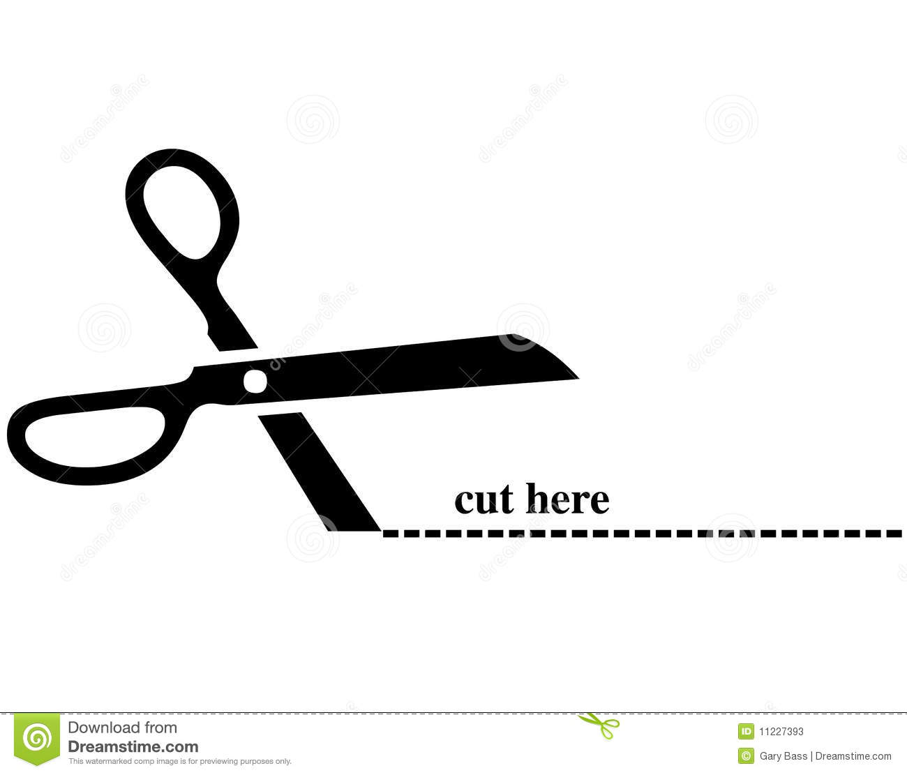 Cut On Dotted Line Clipart.
