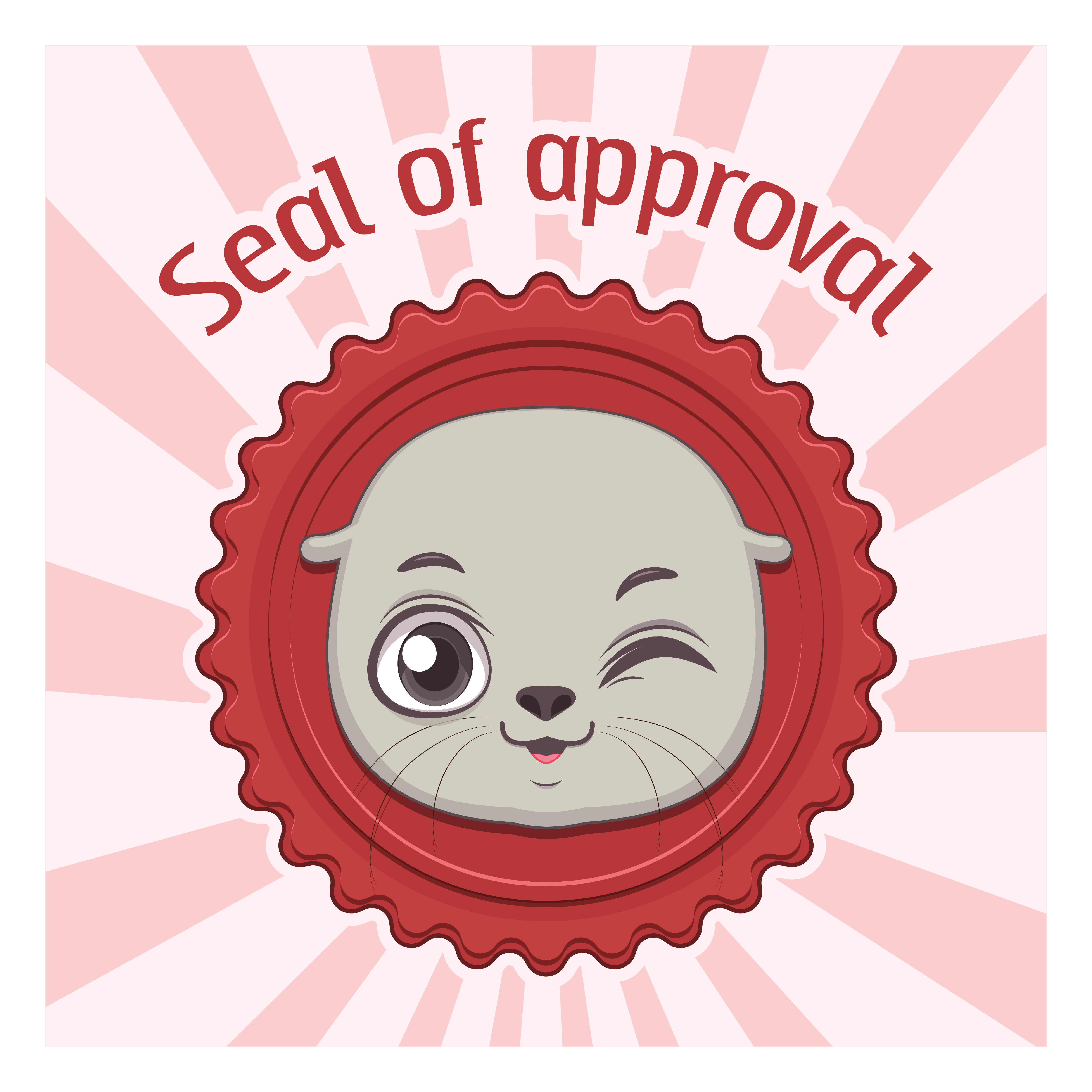 Funny seal of approval pun.
