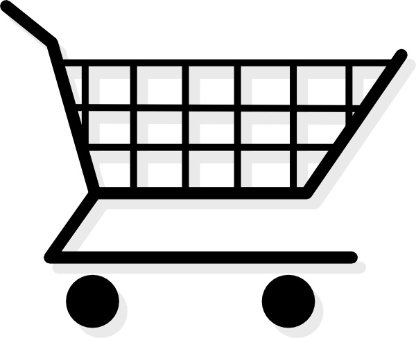 Shopping Cart clip art Free vector in Open office drawing.