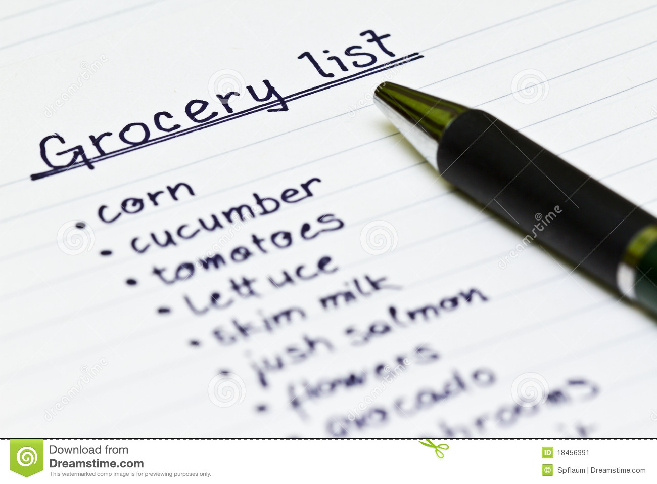 Grocery list clipart 6 » Clipart Station.