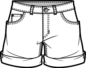 Shorts clipart black and white 2 » Clipart Station.