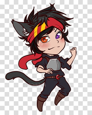 Catboy redraw transparent background PNG clipart.