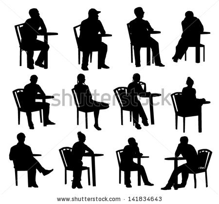People Sitting Stock Images, Royalty.