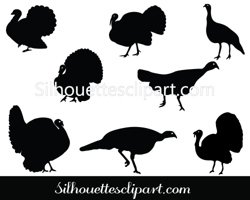 Thanksgiving Silhouette Clip Art.