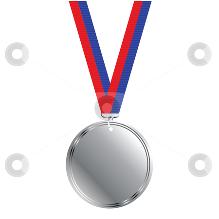 Silver medal clipart.