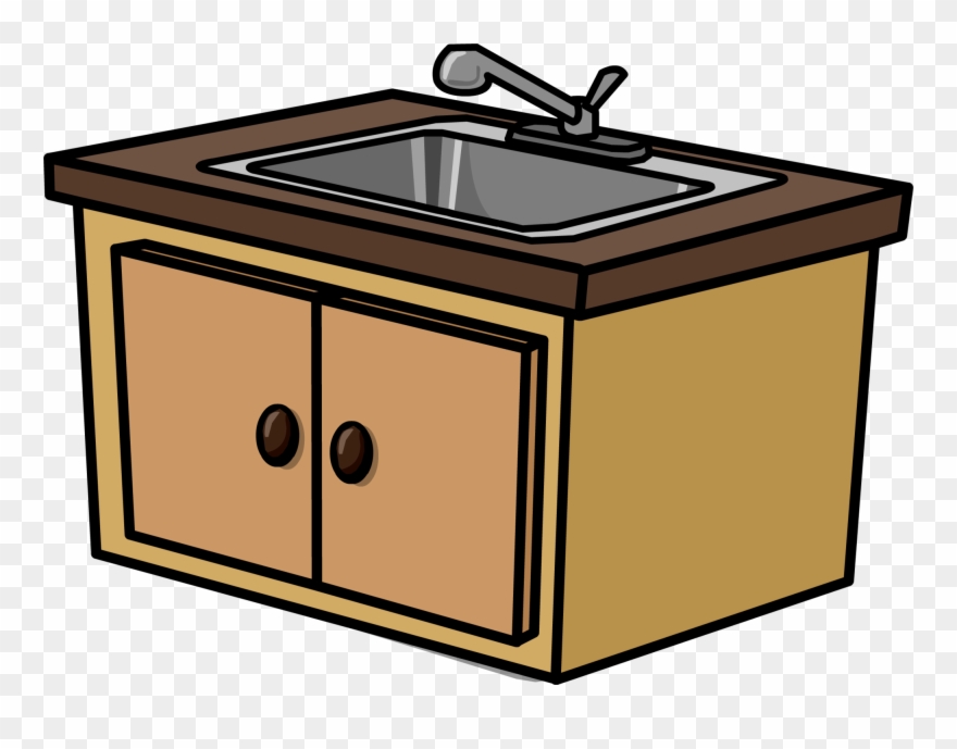 kitchen sink counter clipart