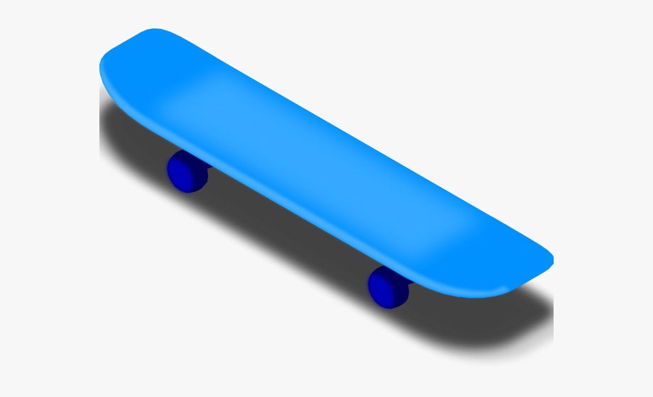 Skateboard Clipart Blue.