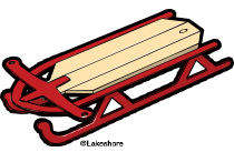 728 Sled free clipart.