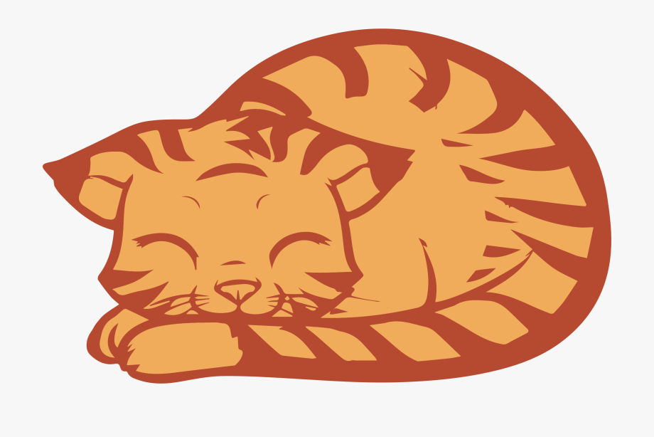 Download Sleeping Cat Clipart Png.