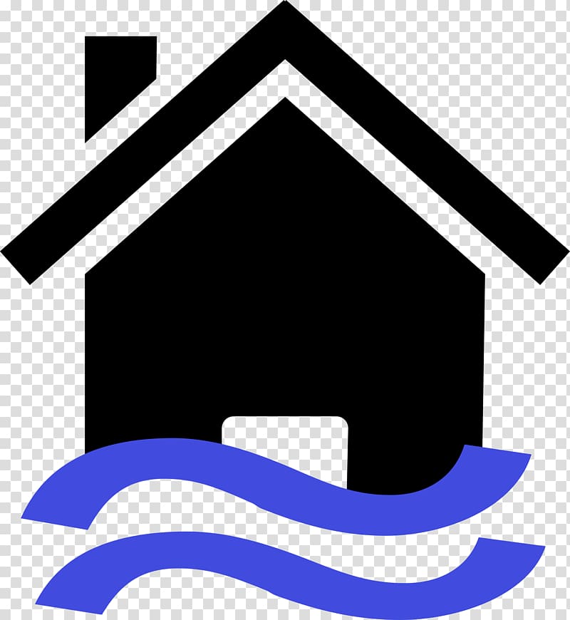 Flood Computer Icons Natural disaster , small house.