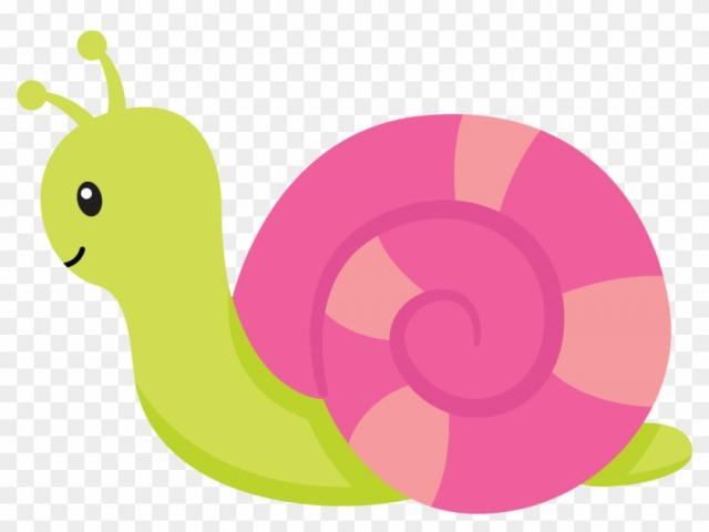 Snail Clipart pink 5.