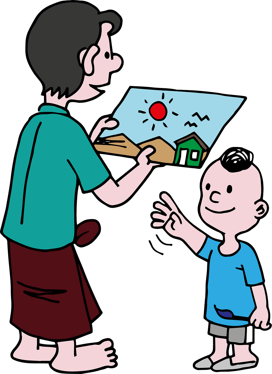 Father and son clipart. Free download..