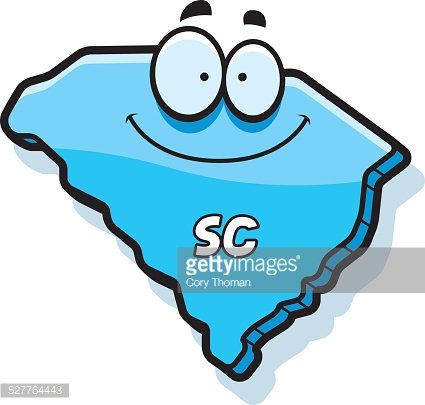 Cartoon South Carolina Clipart Image.