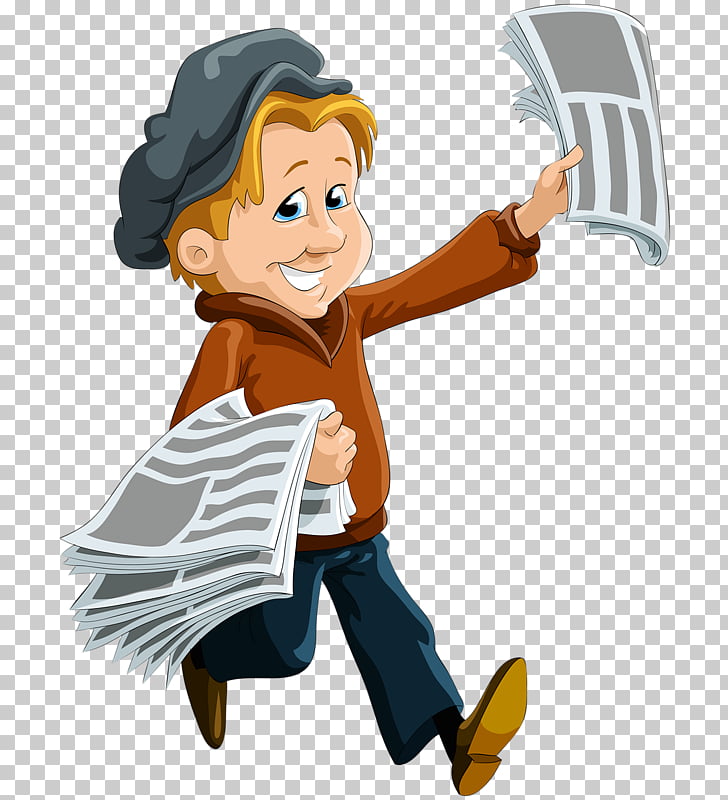 Paperboy Newspaper Stock photography , Children selling.